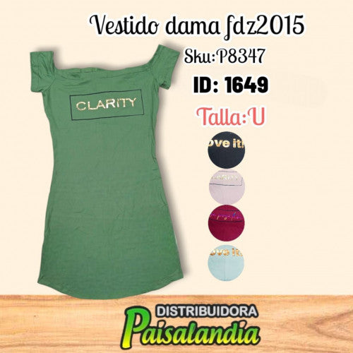 Vestido dama fdz2015 (UND)