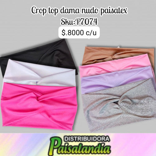 Crop top nudo paisatex (DC)