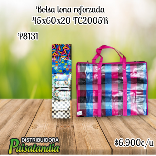 Bolsa lona reforzada  45x60x20 FC2005R