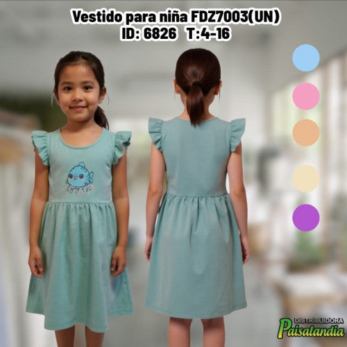 Vestido para niña FDZ7003(UN)