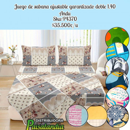 Sabana garantizada andu/paisatex doble