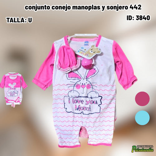 conjunto conejo manoplas y sonjero 442 (UND)