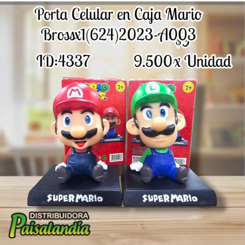 Porta celular en caja Mario Bross x1 (624) 2023-A003 (UND)