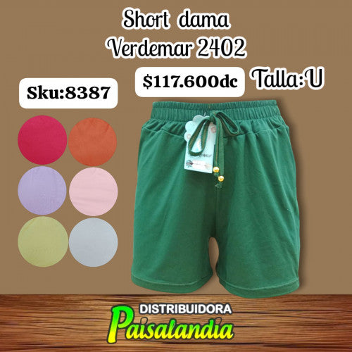 Short plus dama verdemar 2202