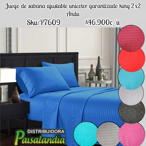 Sábana Andu unicolor cama semidoble (UND)