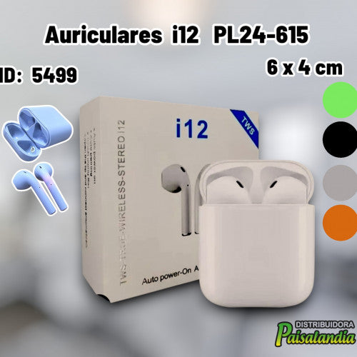 Auriculares i12 PL24-615 (UND)