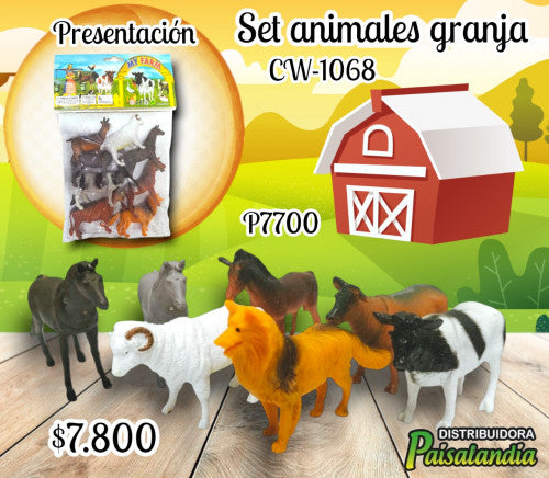 Set animales granja CW-1068