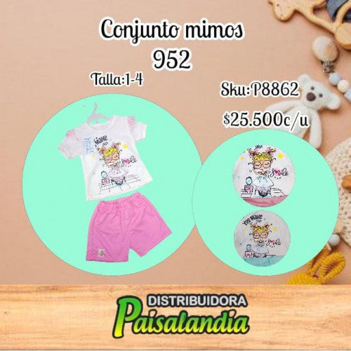 Conjunto Bebé Mimos T. 1-4 ref. 952 (UND)