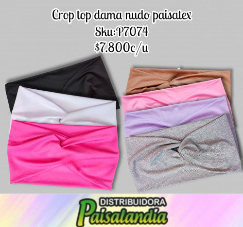 Crop top nudo paisatex