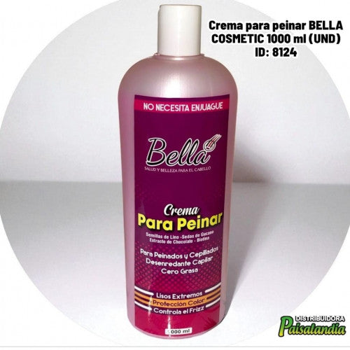 Crema para peinar BELLA COSMETIC 1000 ml (UND)