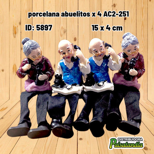 porcelana abuelitos x 4 AC2-251 (UND)