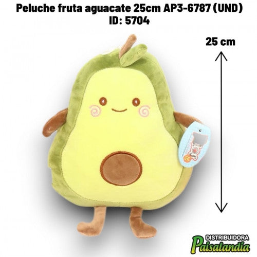 Peluche fruta aguacate 25cm AP3-6787 (UND)