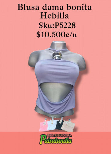 Blusa dama bonita hebilla (UND)