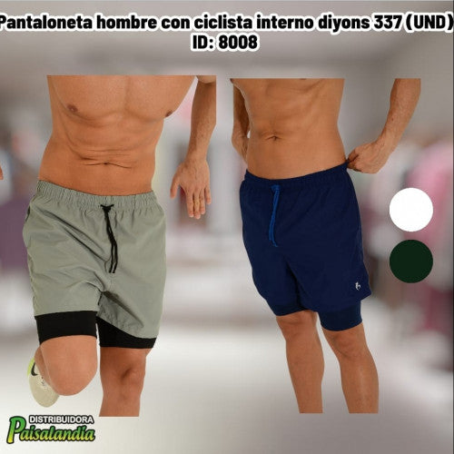 Pantaloneta hombre con ciclista interno diyons 337 (UND)