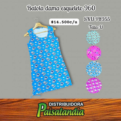 Batola dama esqueleto talla unica 960 (UND)