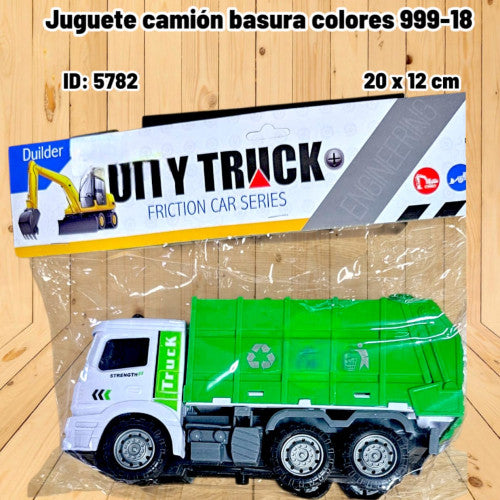 Juguete camión basura colores 999-18 (UND)