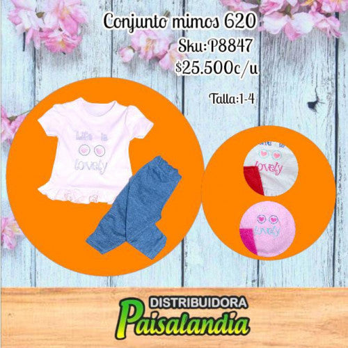 Conjunto mimos T. 1-4 620 (UND)
