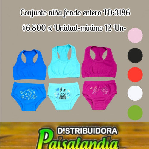 Conjunto niña fondo entero 8821 (DC)