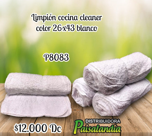 Limpión cocina cleaner color 26x43 blanco