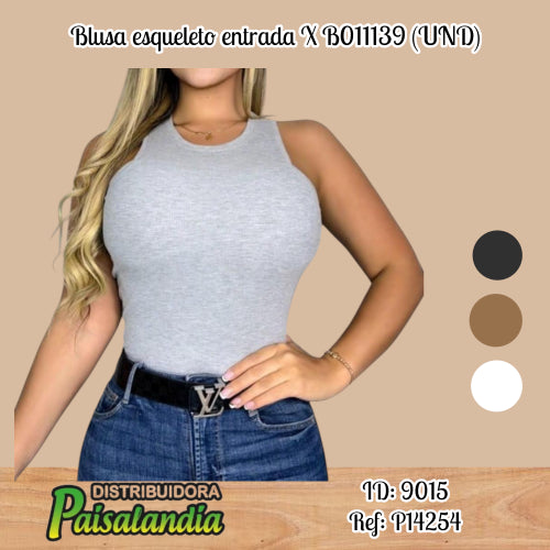 Blusa esqueleto entrada X B011139 (UND)