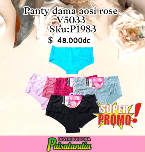 Panty dama Aosi rose v5033