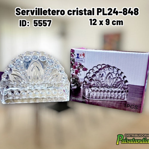 Servilletero cristal PL24-848 (UND)