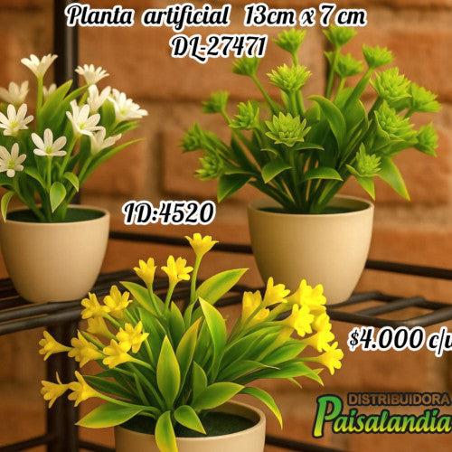 Planta decorativa artificial 13x7 cm DL-27471 (UND)