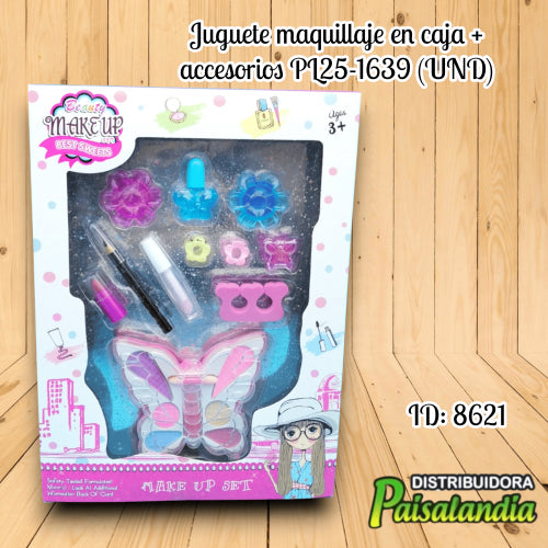Juguete maquillaje en caja + accesorios PL25-1639 (UND)