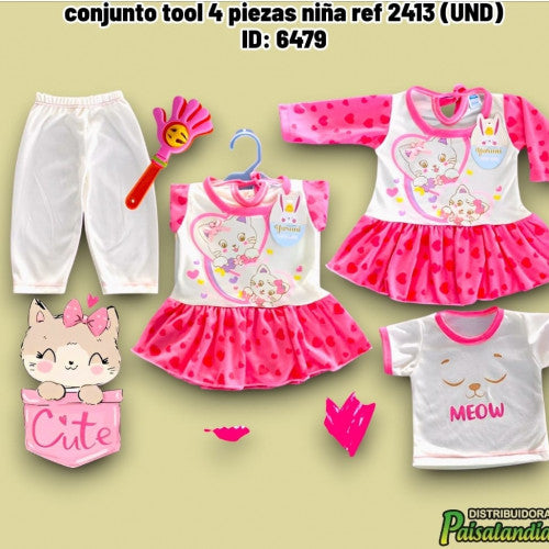 conjunto tool 4 piezas niña ref 2413 (UND)