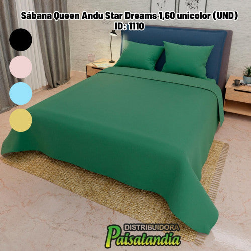 Sábana Queen Andu Star Dreams 1,60 unicolor (UND)