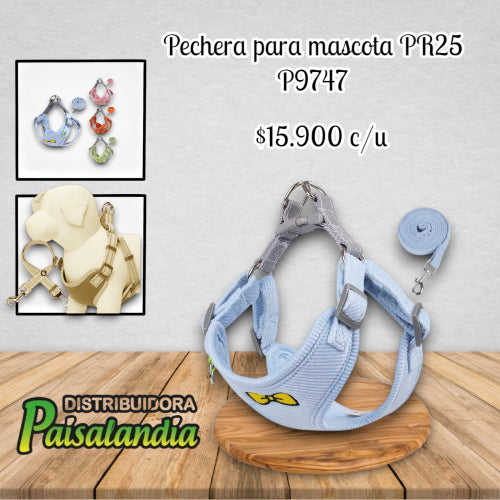 Pechera para mascota PR25 (UND)