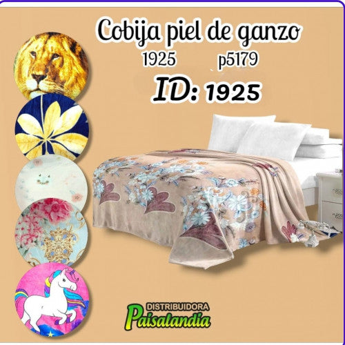 Cobija piel de cisne estilos surtidos MANTAS ROSY (UND)