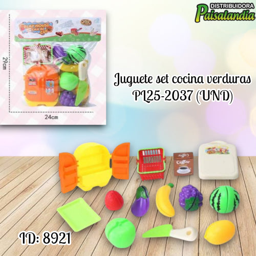 Juguete set cocina verduras PL25-2037 (UND)