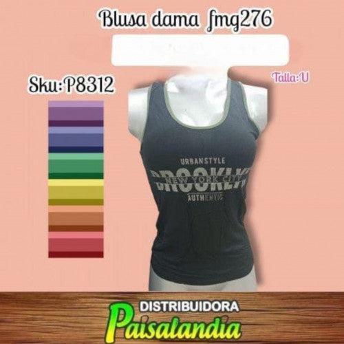Blusa dama sezgo combinado fmg276 (DC)