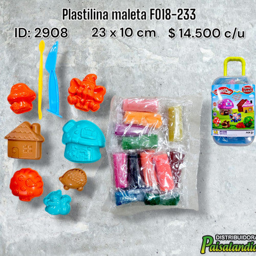 Plastilina maleta F018-233 (UND)