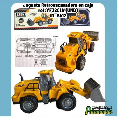 Juguete Retroescavadora en caja ref:YF3201A (UND)