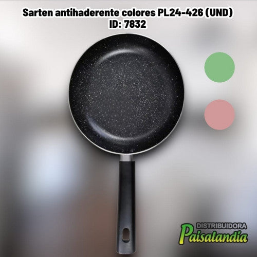 Sarten antihaderente colores PL24-426 (UND)
