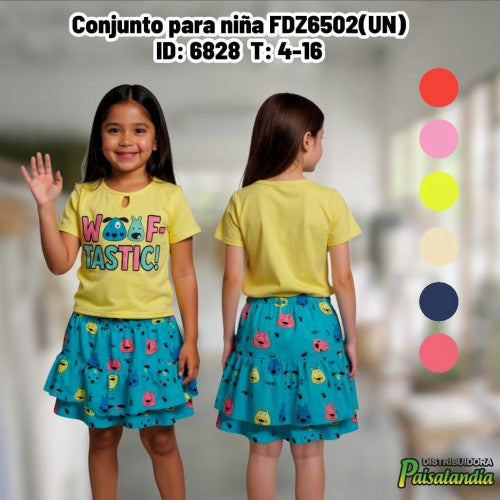 Conjunto para niña FDZ6502(UN)