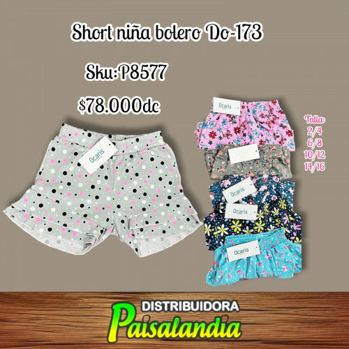 Short niña bolero DO-173