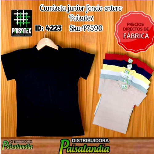 Camiseta junior fondo entero paisatex (UND)