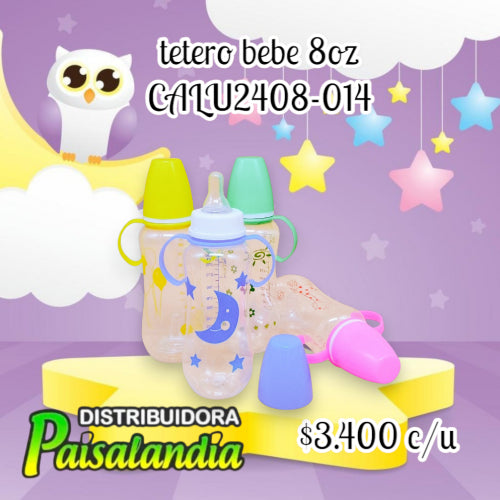 Tetero bebé 8 oz calu2408-014 (UND)