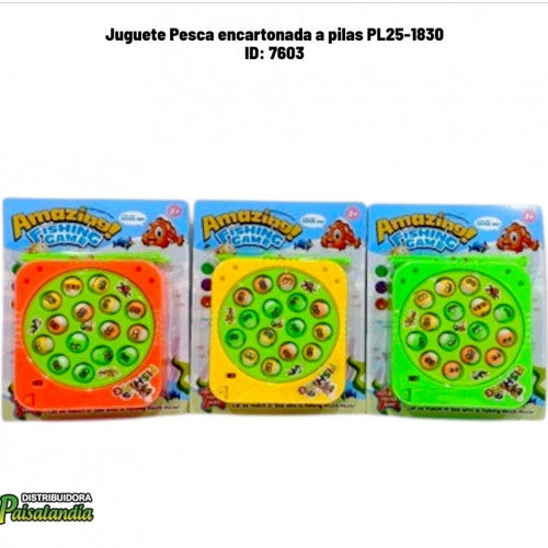 Juguete Pesca encartonada a pilas PL25-1830 (UND)
