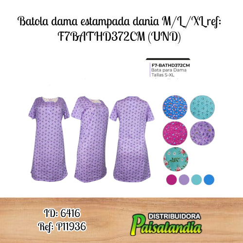 Batola dama estampada dania M/L/XL ref: F7BATHD372CM (UND)