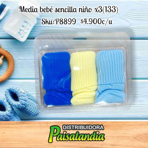 Media bebe sencillo px3 133 (UND)
