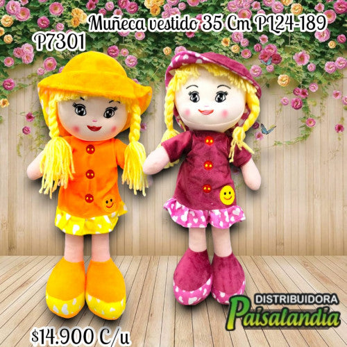 Muñeca vestidos 35 cm PL24-189