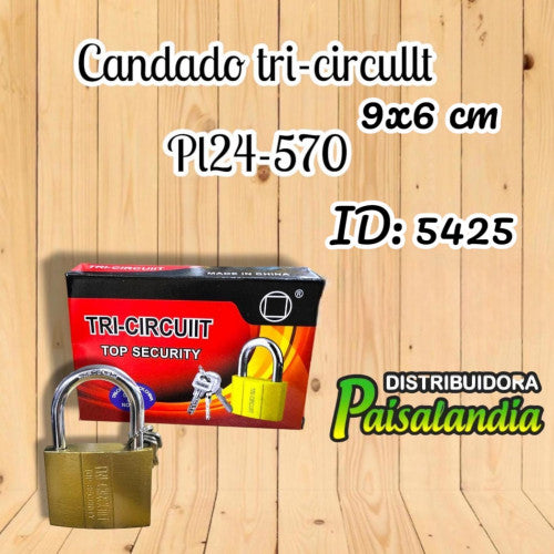 Candado tri - circuiit PL24-570 (UND)