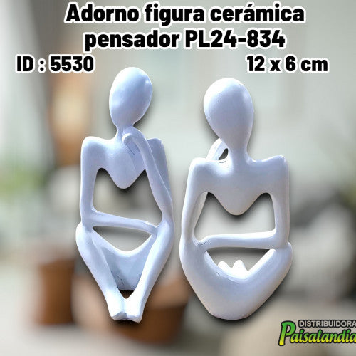 Adorno figura cerámica pensador PL24-834 (UND)