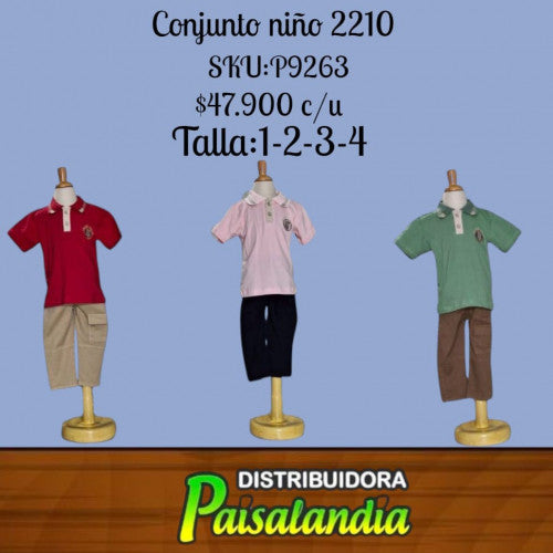 conjunto niño anyitex 2210 (UND)