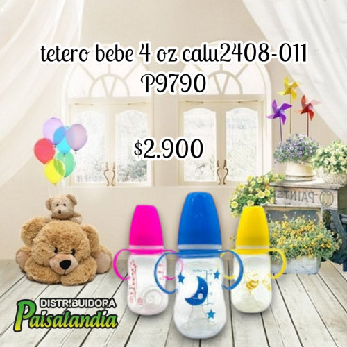 Tetero bebé 4 oz calu2408-011 (UND)