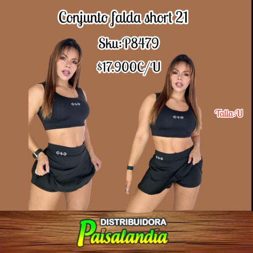 Conjunto falda short 21